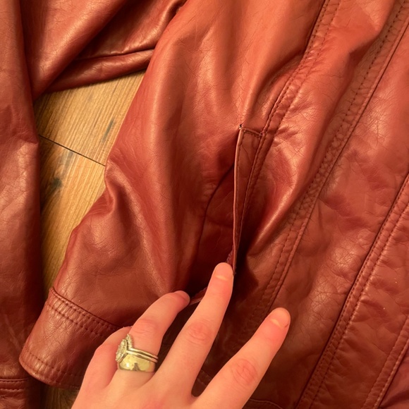 Red leather jacket! - Picture 2 of 5